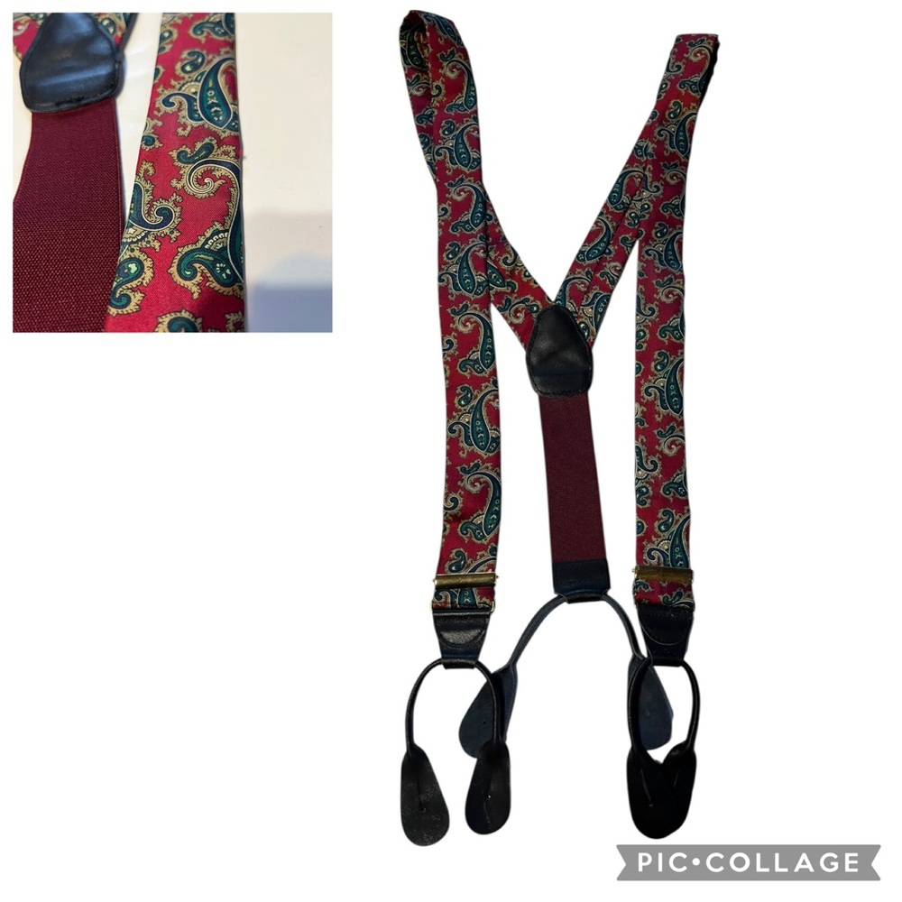 Vintage Suspender Braces Button Bundle - image 3